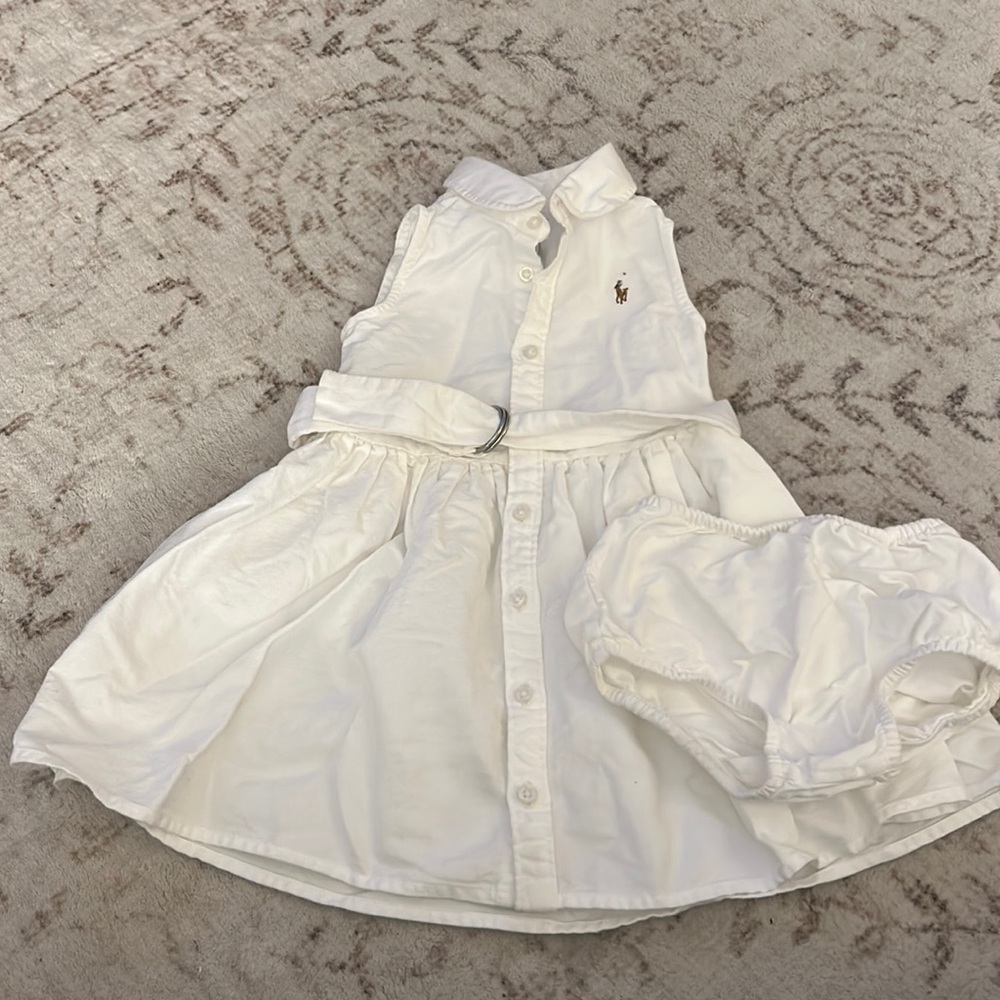 Sleeveless Ralph Lauren shirt dress 18m